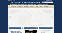 Desktop Screenshot of lubavitchyouth.org